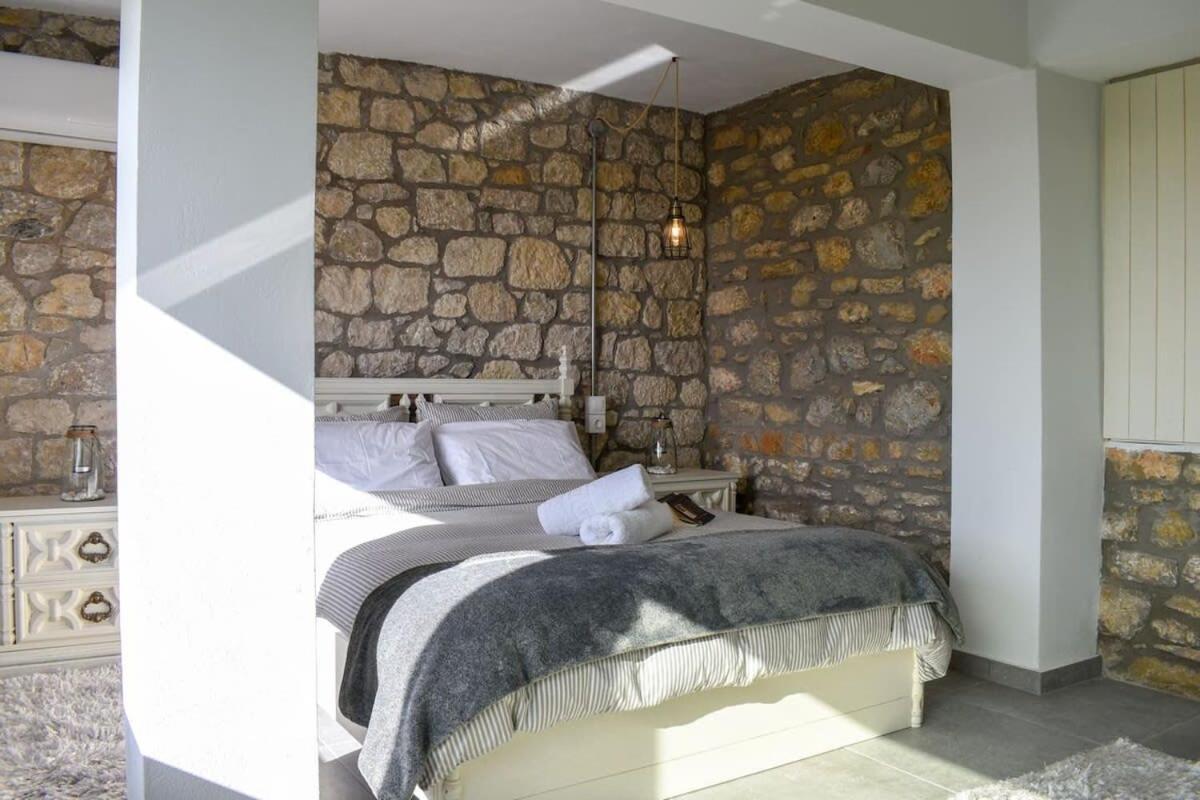 Coastal Stone Hideaway With Stunning Scenery Villa Kitriaí Eksteriør bilde